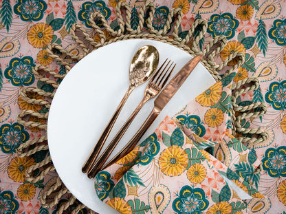 Sunshine Scalloped Placemats | Set of 6