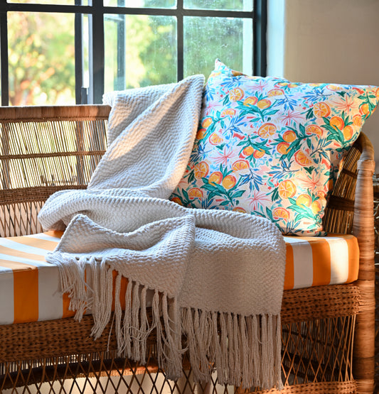 Whitehaven Throw Blanket | Cotton and Bamboo
