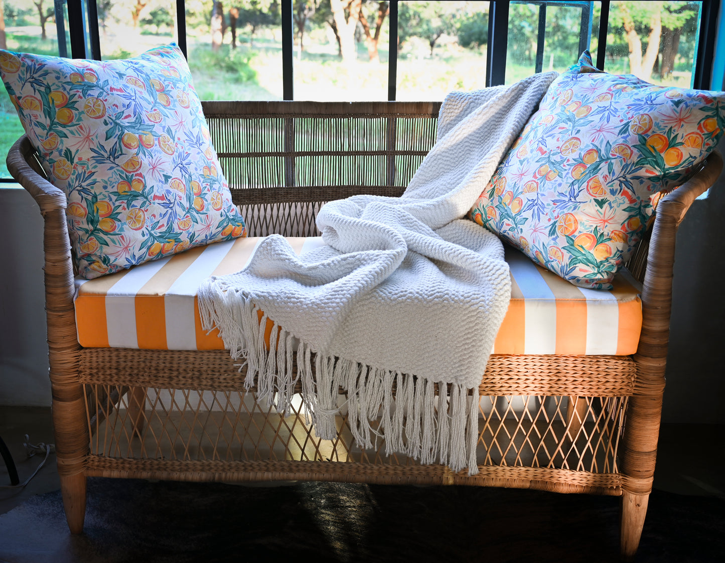 Whitehaven Double Blanket | Cotton and Bamboo  | Oversized