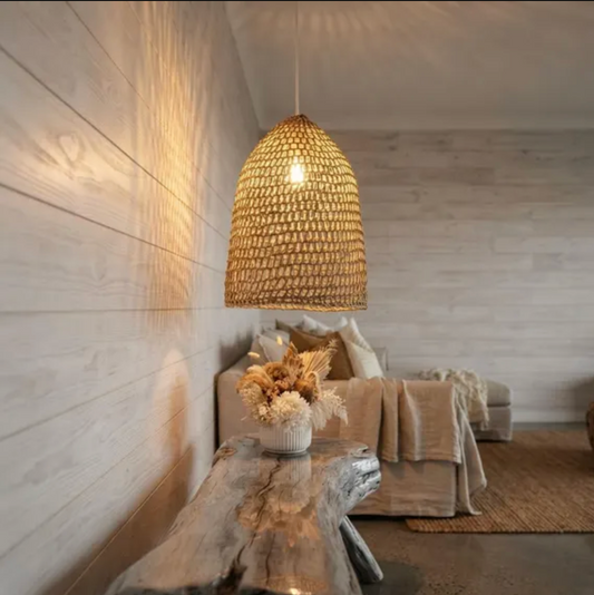 Palm Net Pendant Light Shade - Natural