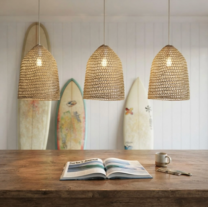Palm Net Pendant Light Shade - Natural