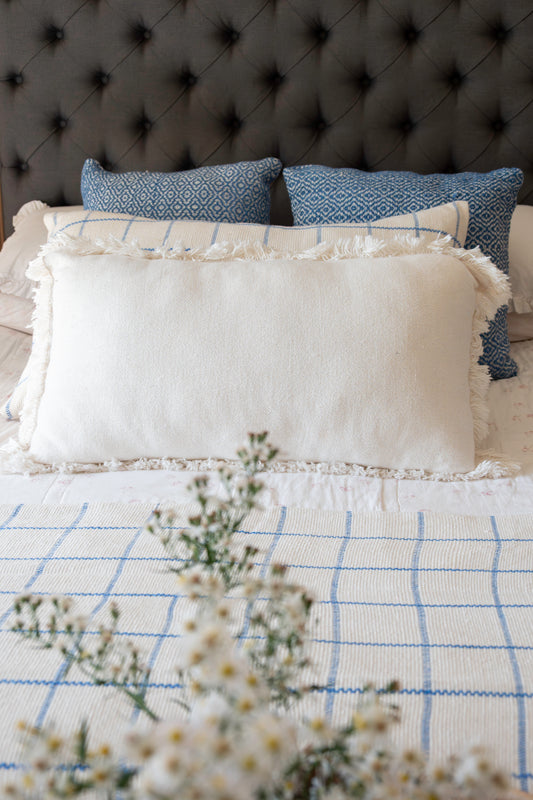 Blue Tassel  Blanket
