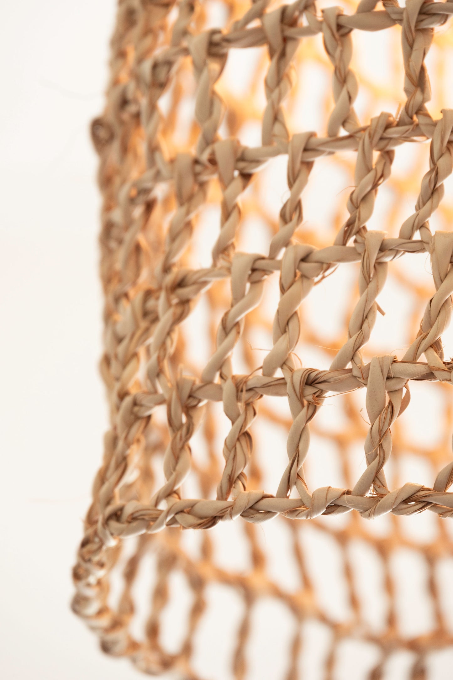 Palm Net Pendant Light Shade - Natural