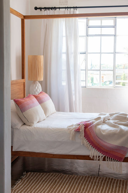 Sherbert Double Blanket | Handwoven Cotton and Bamboo  | Oversized