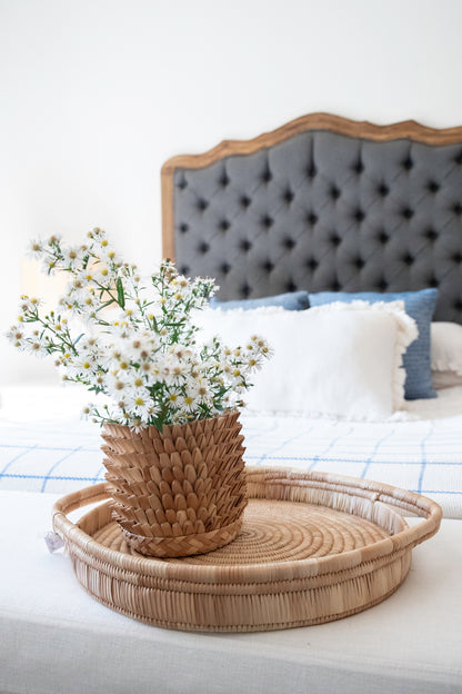 Haven Handwoven Ivory Lumbar Cushion Cover