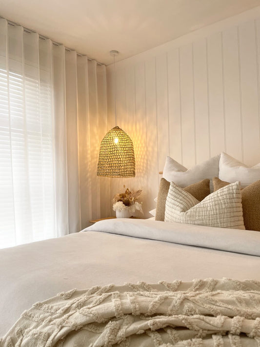 Palm Net Pendant Light Shade - Natural