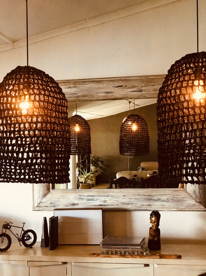 Palm Net Pendant Light Shade - Midnight Black