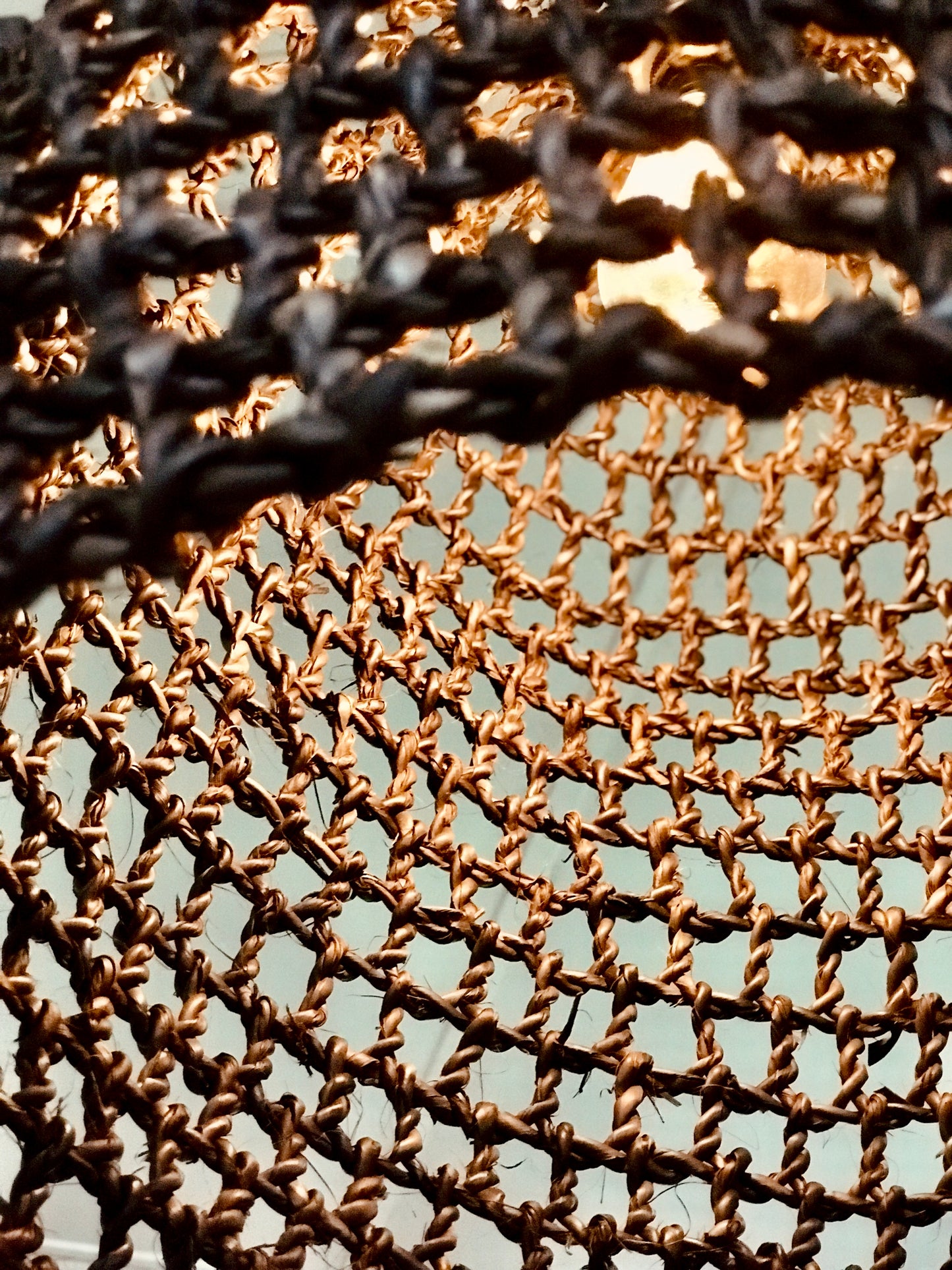 Palm Net Pendant Light Shade - Midnight Black