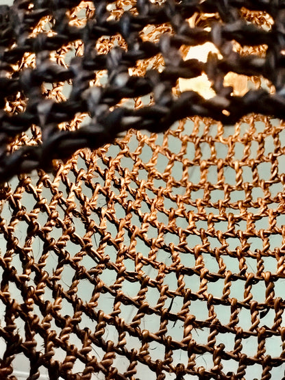 Palm Net Pendant Light Shade - Midnight Black