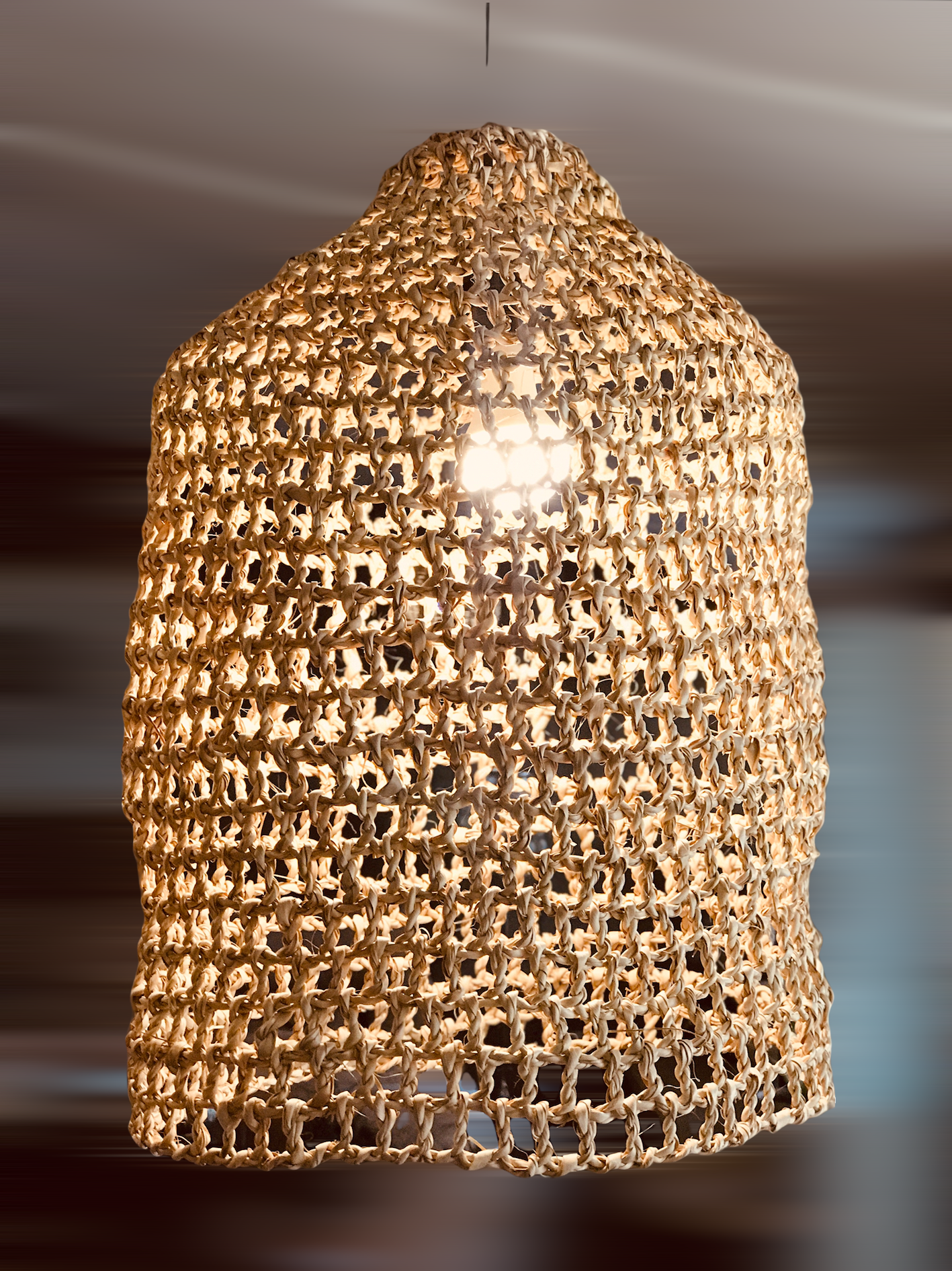 Palm Net Pendant Light Shade - Natural